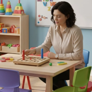 Çocuklar için ahşap kanal çalışma tahtası