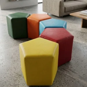 beşgen puf seti