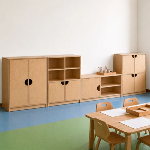 montessori sınıf dolap seti